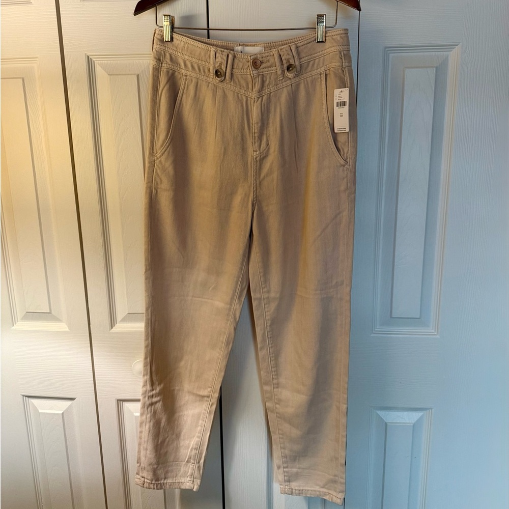 Anthropologie Tan Chinos Classic Straight-Leg
